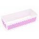 18 Oz. Paper Baking Loaf Pans in Fun Colors - Pink Stripe